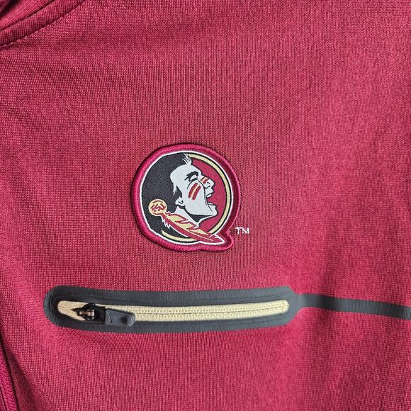 Nike FSU Seminoles Burgundy Dri-fit Long Sleeves Jacket Size M - Picture 7 of 8